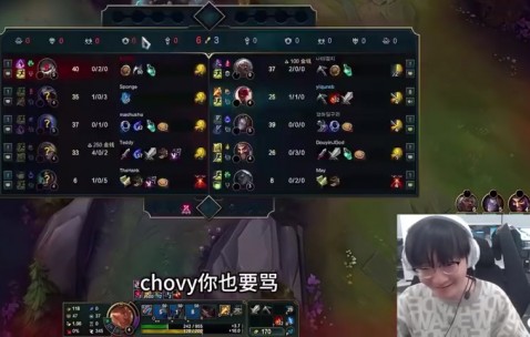 Tian韩服撞车小虎看Chovy被单杀：他玩中路的打不过上路很正常啊